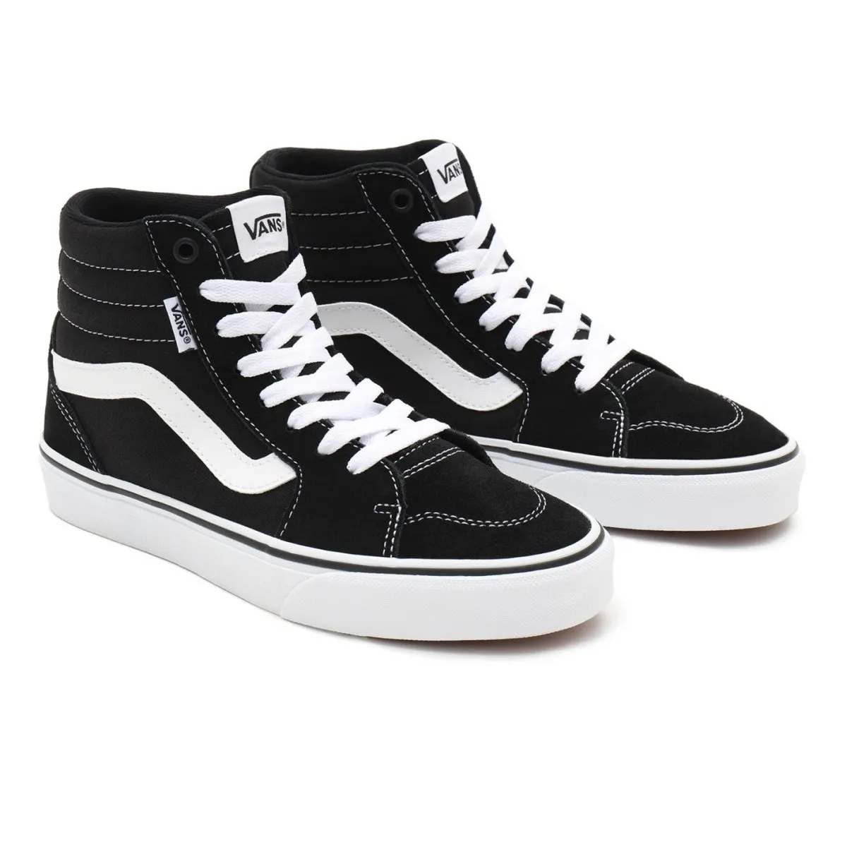 Casual Best Shoes Vans Men's Filmore High Black/White Shoes