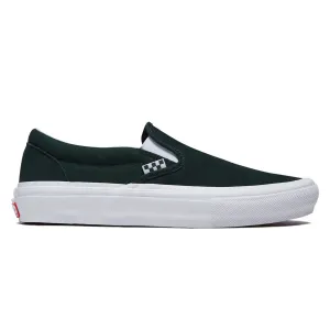Vans Skate Slip-on Shoes - Green/White Big Skate Shoes
