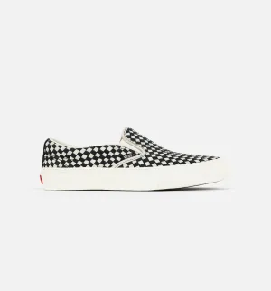 Vans Vault X Taka Hayashi Woven Slip-On 66 LX Men's Shoe - Dress Blue/Peachy Keen/Off White List Of Skate