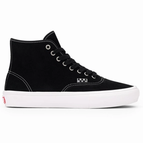 Beginner Skate Vans Skate Authentic High Black Suede Shoes