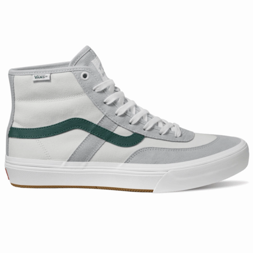 Vans Skate Crockett High Grey Green Shoes Hightop Skate Shoe