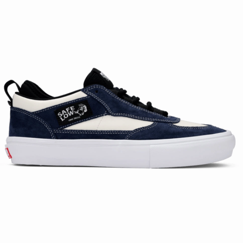 Skate Shoes Jamie Foy Vans Skate Safe Low Navy White Shoes