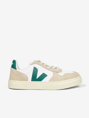 Veja Kids Chromefree Leather Small V-10 Laces Trainers in White Nike Air Monarch Iv Training Shoe