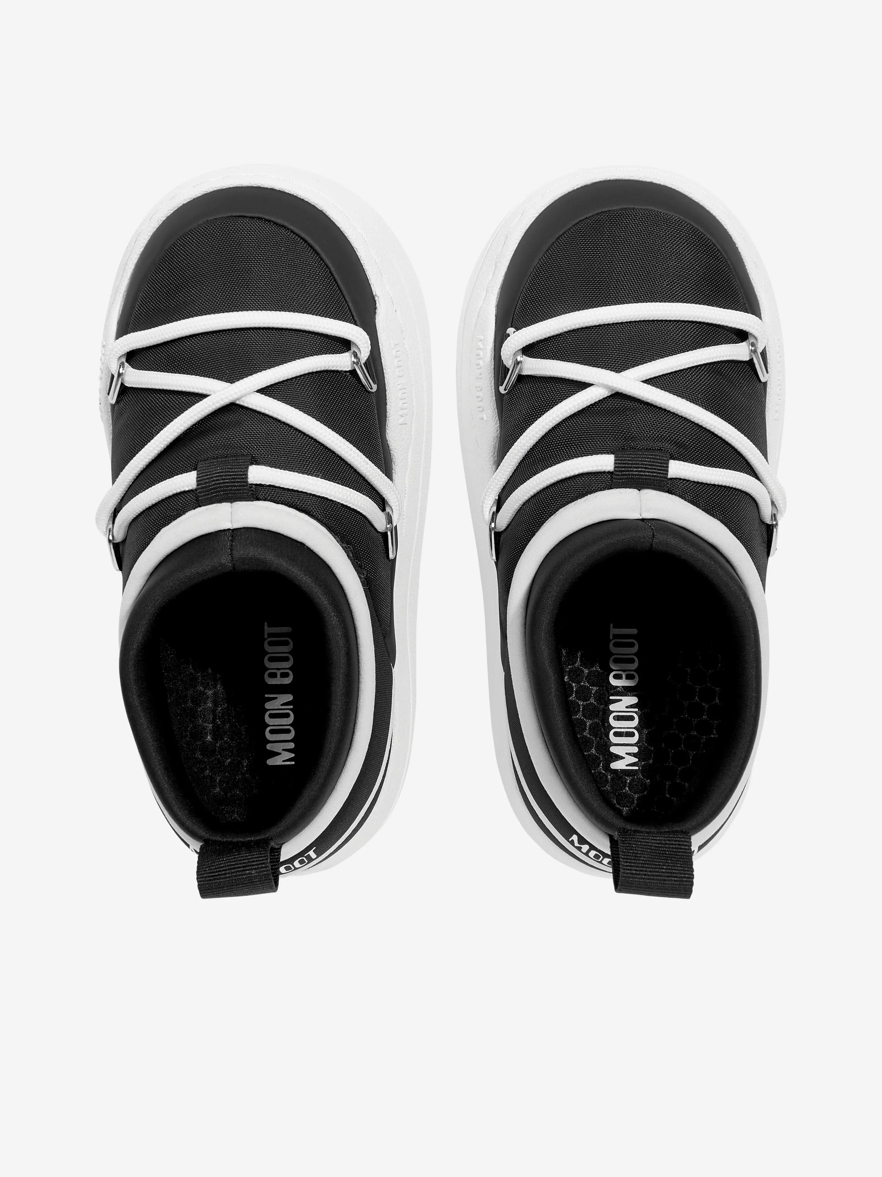 Spartan Training Shoes Moon Boot Kids JR Park Icon Trainers in Black