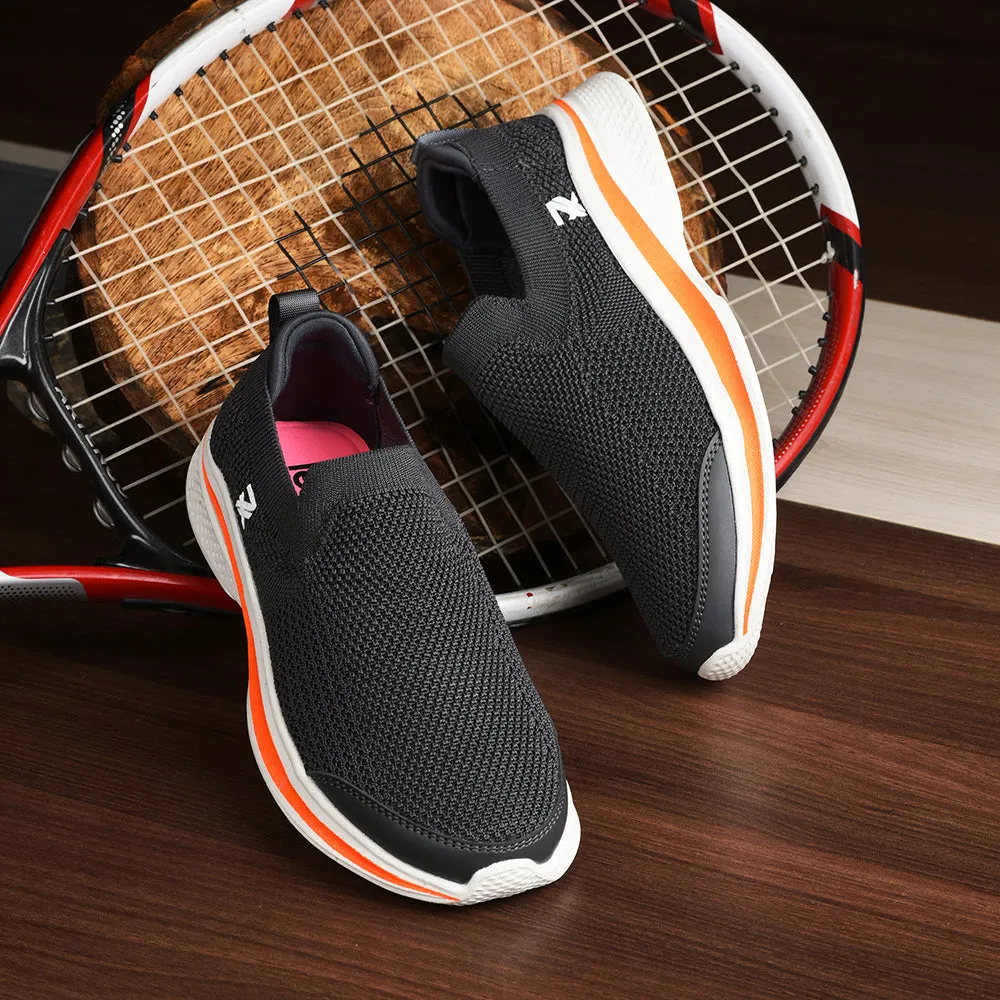 Dsw Training Shoes Leap7x By Liberty Ladies ATTITUDE-5 Grey Sports Non Lacing Shoes