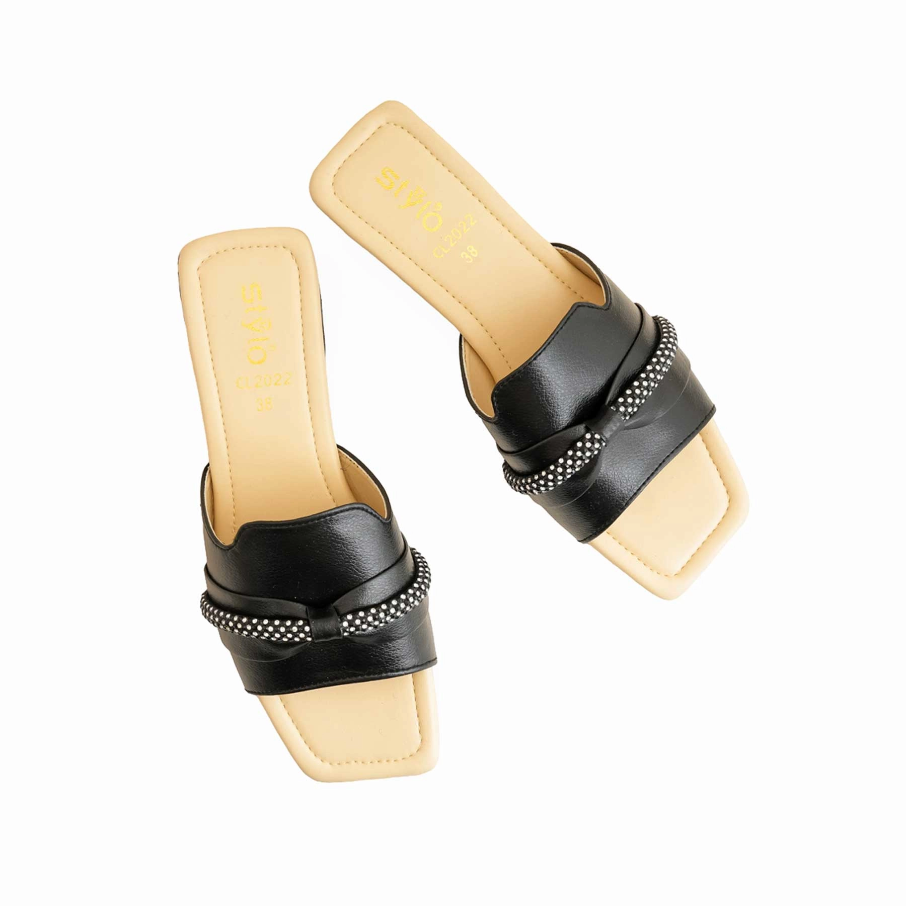 Black Casual Slipper For Women CL2022