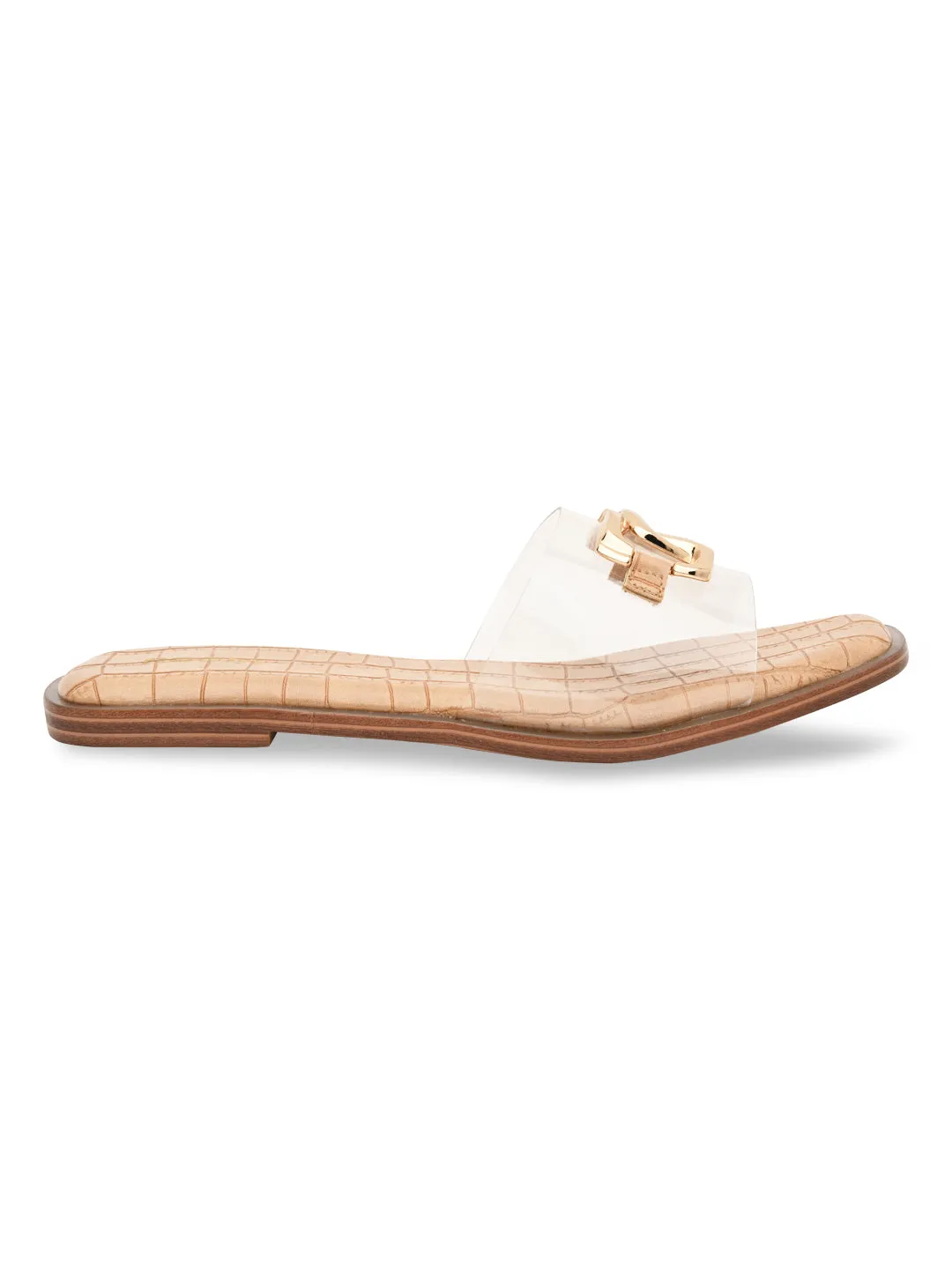 Rocia By Regal Transparent Women Buckled Sliders Oscar The Grouch Slippers