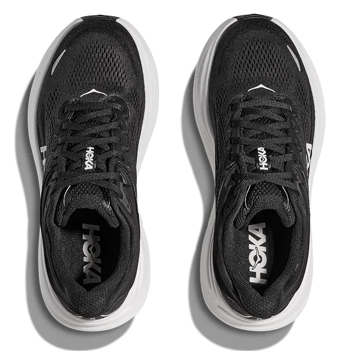 Mens Hoka Bondi 9 in Black/White Charlottesville