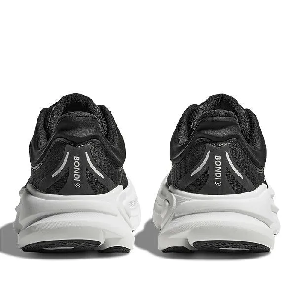 Mens Hoka Bondi 9 in Black/White Careers