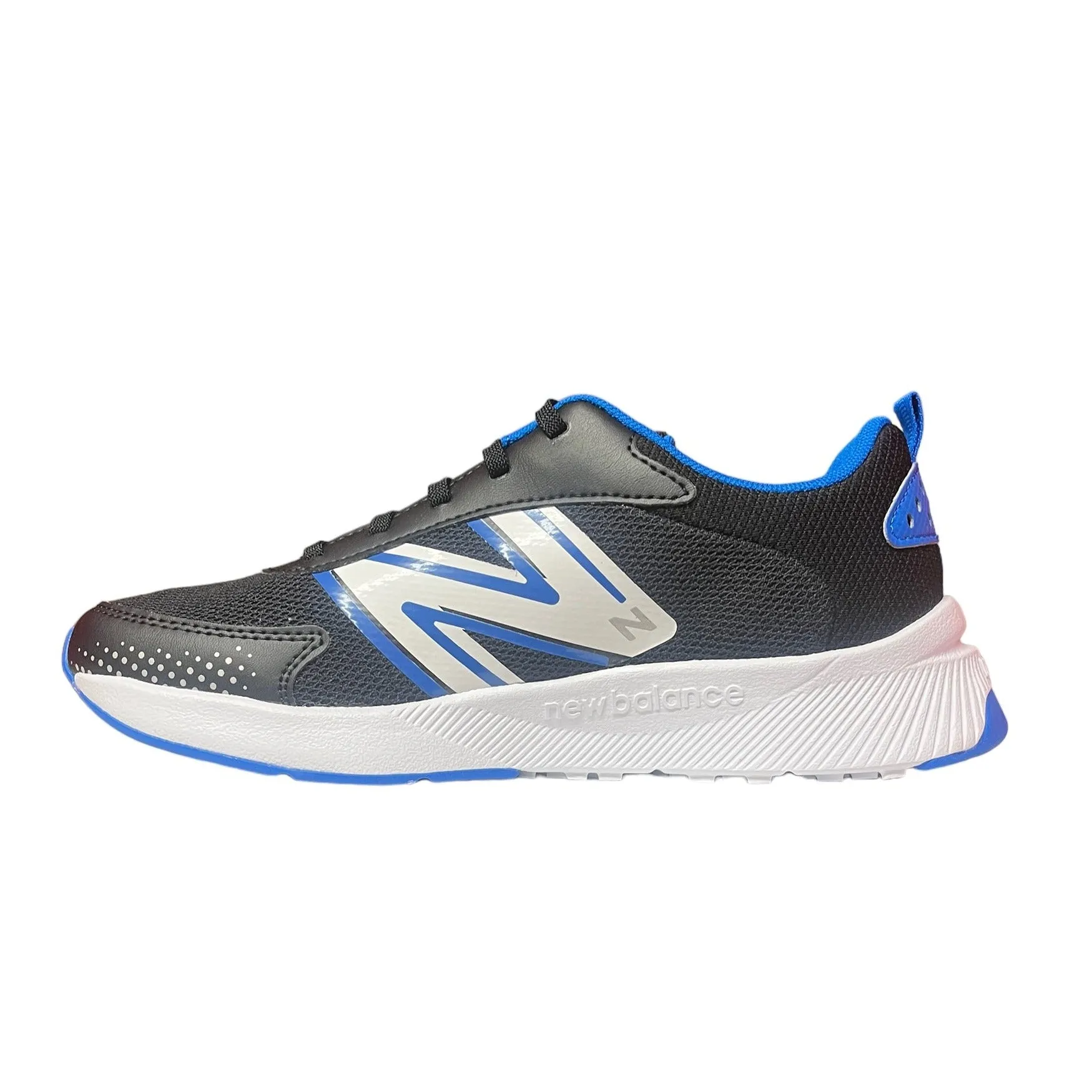 9060 New Balance Triple White Dynasoft 545 Black/Blue Oasis (3.5Y-5Y)