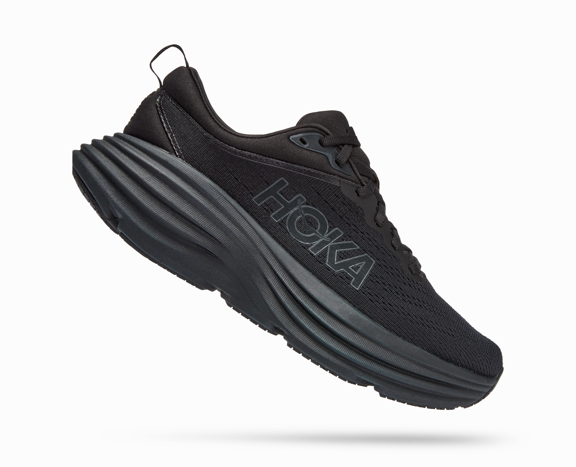 W Bondi 8 Black/Black For Morton's Neuroma