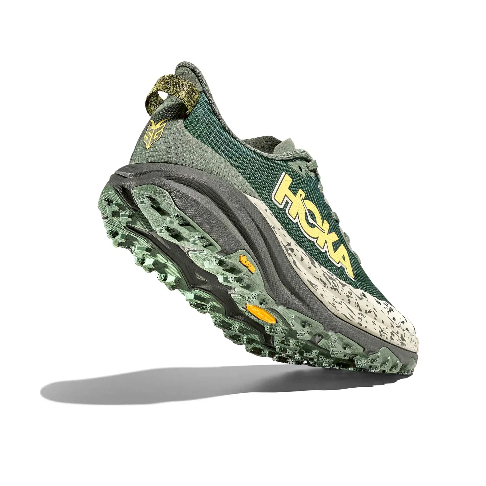 Clifton 7 Men's Speedgoat 6 Wide Fit Trail Running Shoes Fern / Asphalt