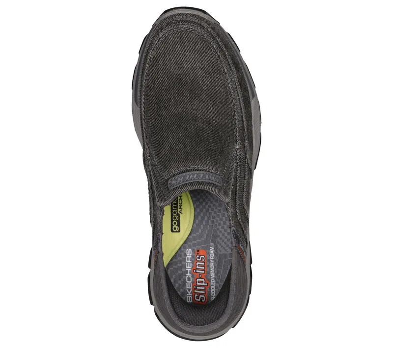 'Skechers' Men's Slip-ins RF: Respected-Holmgren - Charcoal Cowboy Boots Roughout