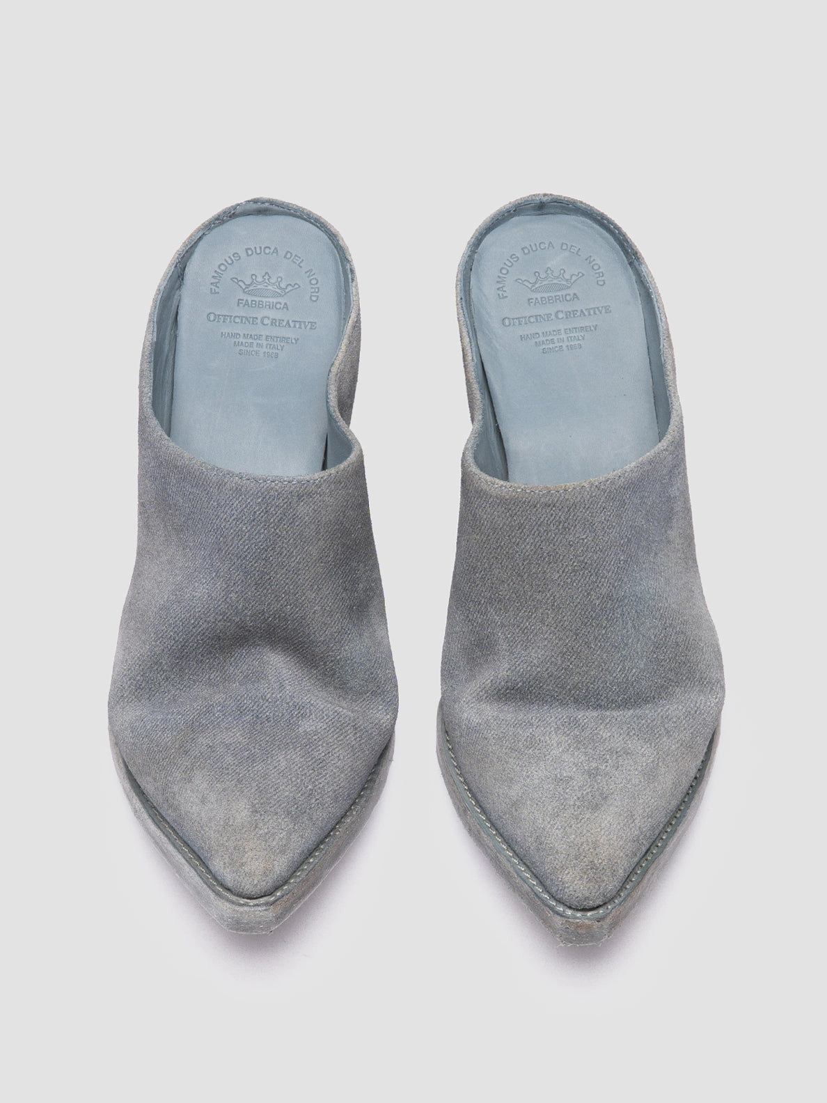 Best Sandals For Narrow Feet WANDA DD 101 - Blue Suede Mule