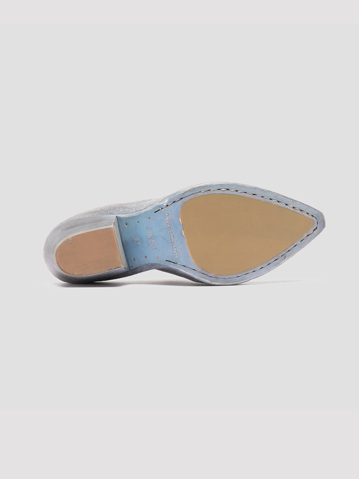 WANDA DD 101 - Blue Suede Mule Birkenstock Sandals With Ankle Strap