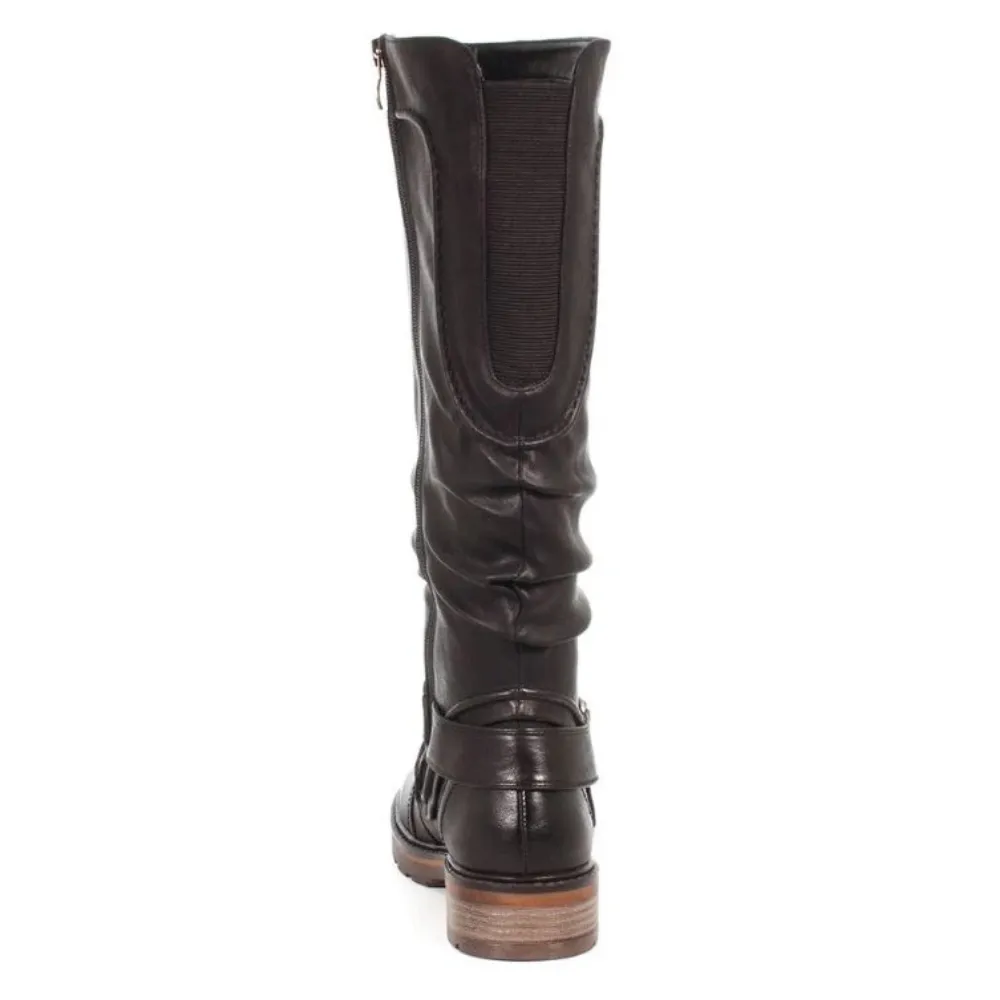 Wanderlust Fiona-3 Black Tall Boot (Women's) Sperry Cheetah Rain Boots