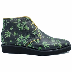Rubber Rain Boot Sheriff Collection 2450-2895 Cannabis High-Top Shoes