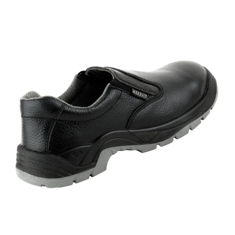 Warrior Slip On Steel Toe Double Density Black Safety Shoes for Men 3003-123 By Liberty Tennis Shoes On Amazon