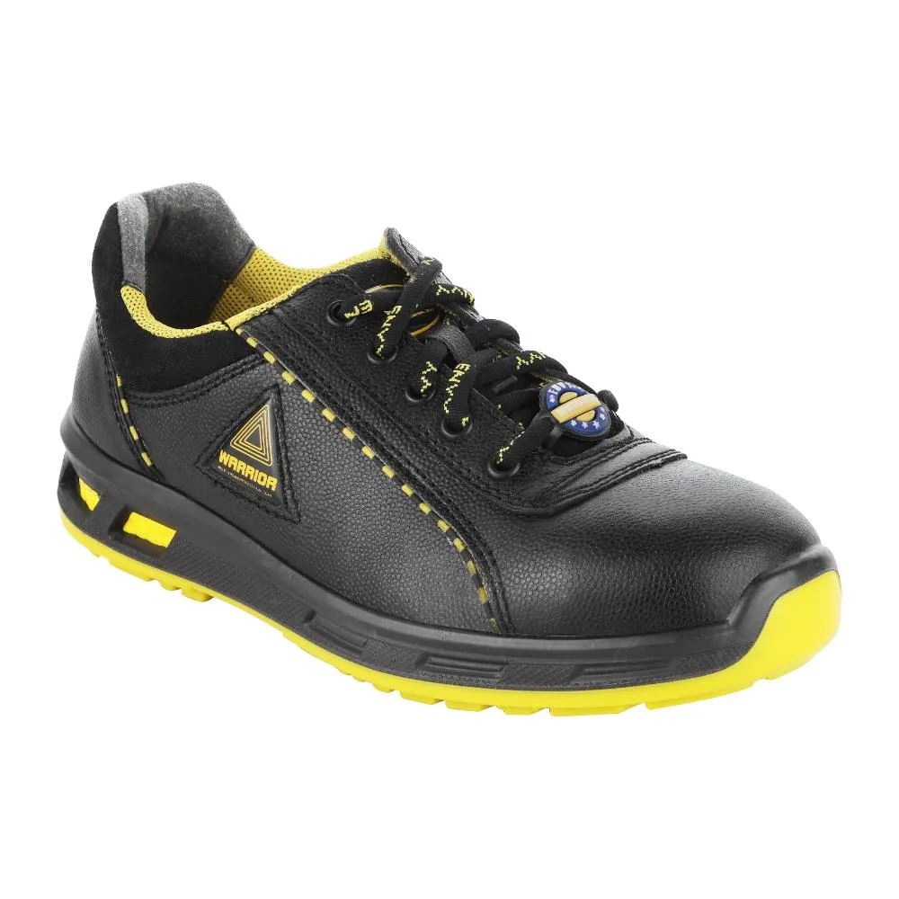 Mesh Boots Warrior Steel Toe Black & Yellow Safety Shoes for Men Envy Earth Popcorn By Liberty