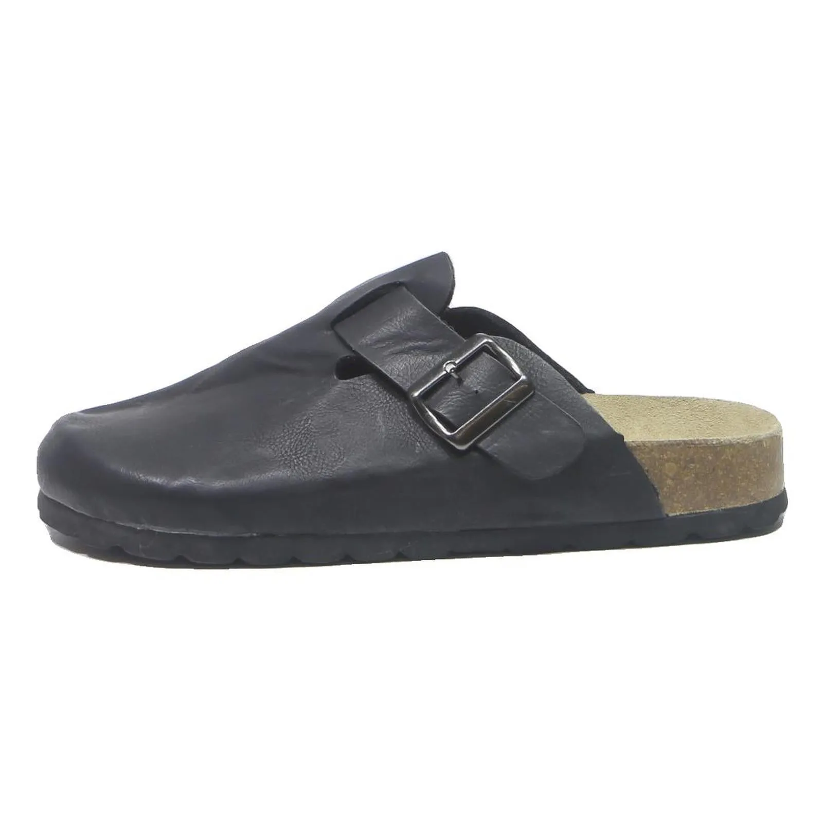 Slippers Indoor And Outdoor NATURE COMFORT Mens Leather Black Sliders UK 8 Genuine Footwear Comfortable