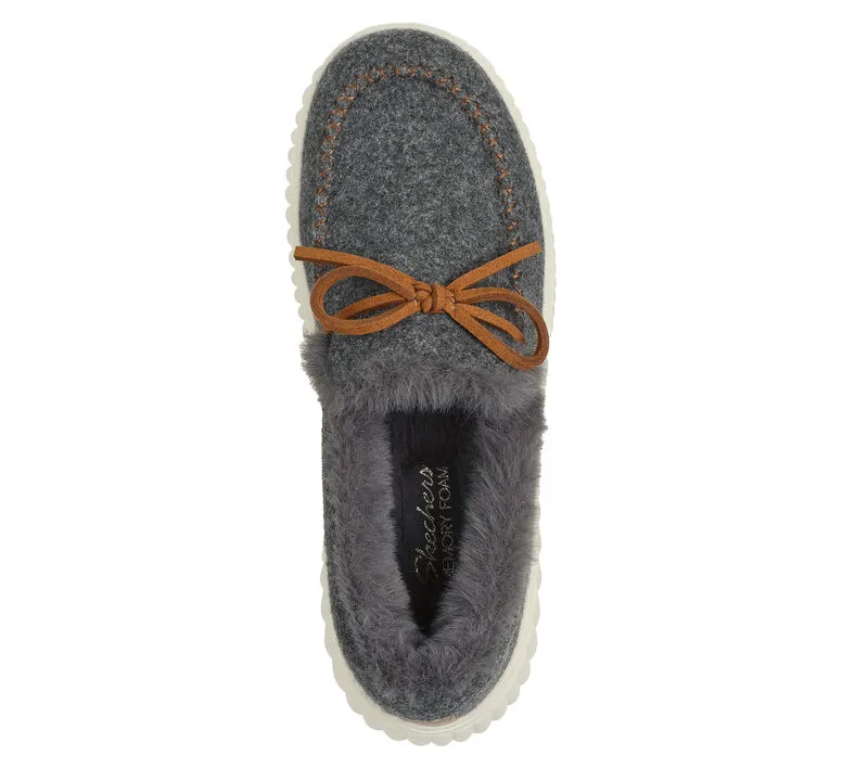 'Skechers' Women's Cozy Ojai Slippers - Dark Grey Roper Cowgirl Boots