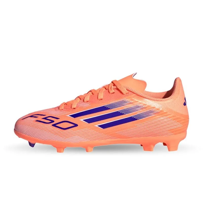 Superfly 10 Soccer Cleats F50 League Youth FG/MG - Coral Blaze Pack (JH7746)