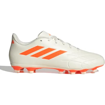 Adidas Men's Copa Pure.4 Flexible Ground Boots - Off White / Solar Orange Youth Soccer Cleats Size 2