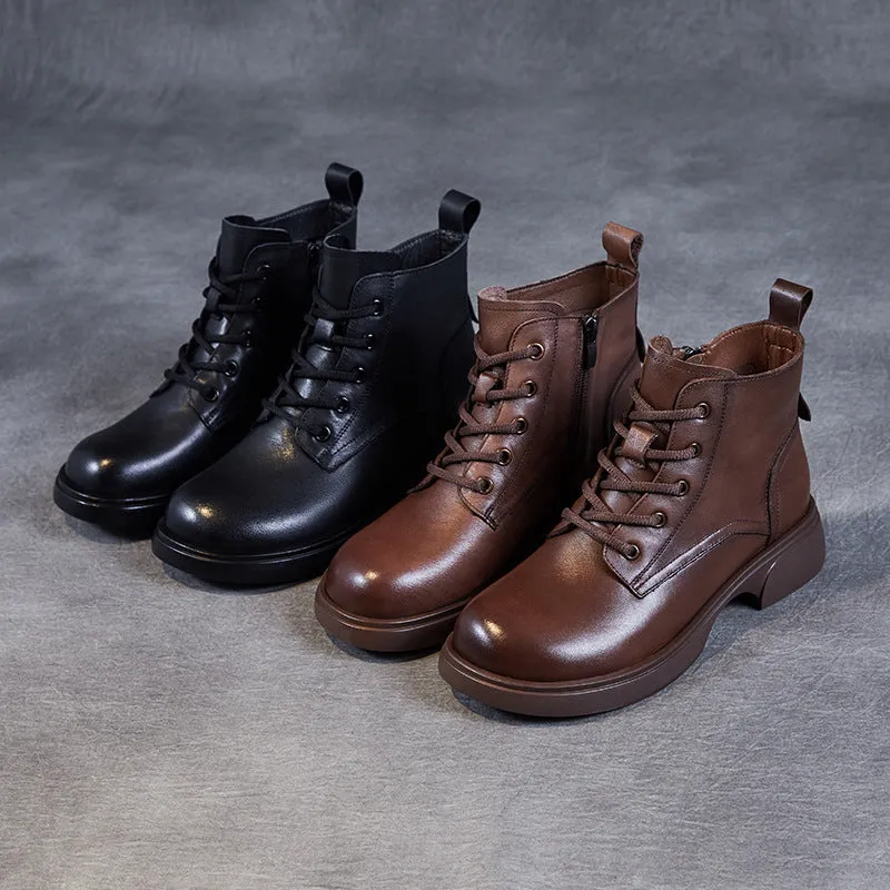 Cc Rain Boots Women Classic Leather Casual Flat Ankle Boots