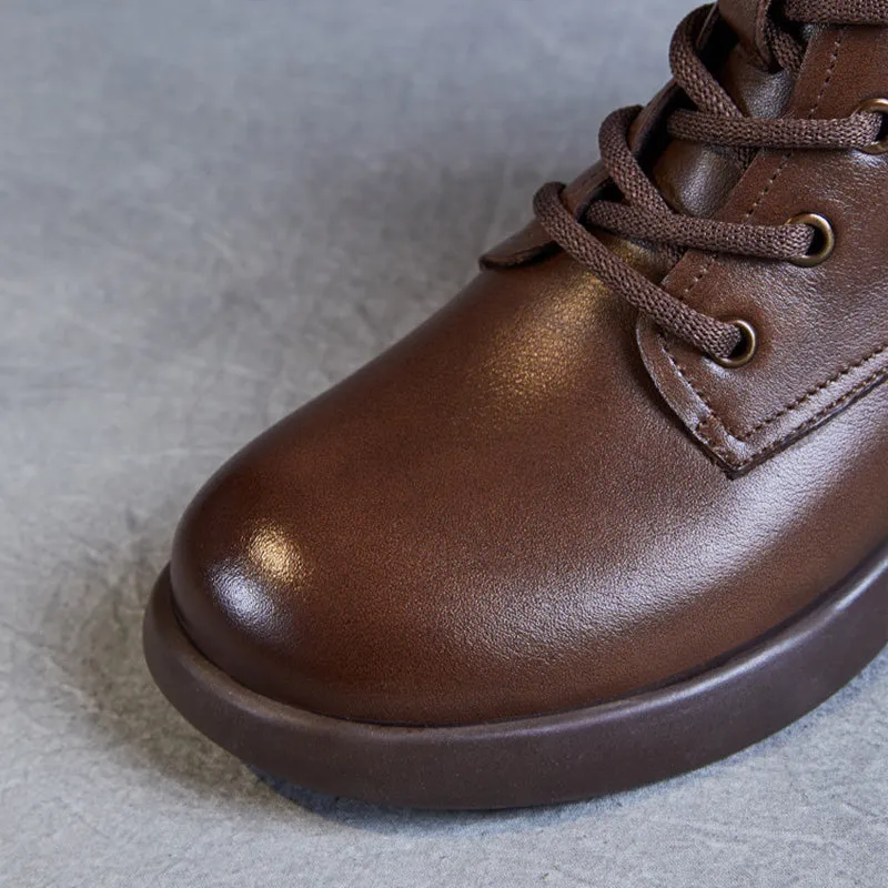 Fringe Western Boots Women Classic Minimalist Soft Leather Flat Ankle Boots