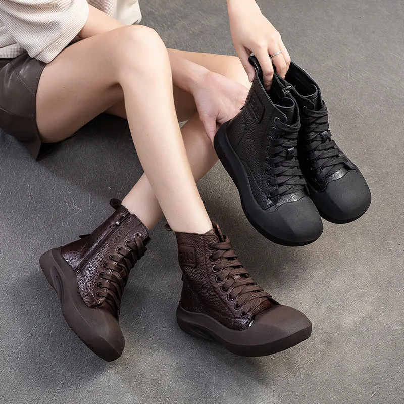 Gucci Rain Boots Size 8 Women Vintage Minimalism Solid Leahter Flat Casual Boots