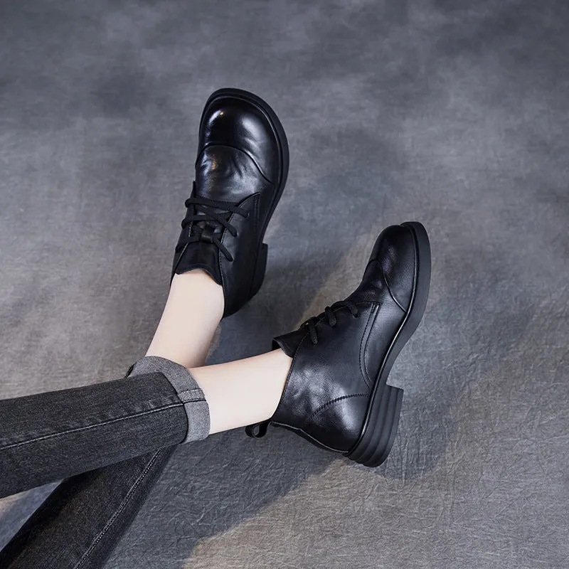 Hunter Glitter Rain Boots Women Vintage Solid Soft Leather Lace-up Ankle Boots