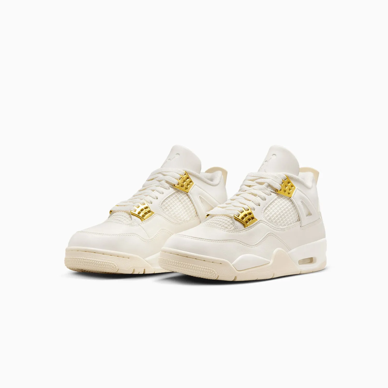 Women's Air Jordan 4 Retro "Metallic Gold" Nike Shoes Low Top
