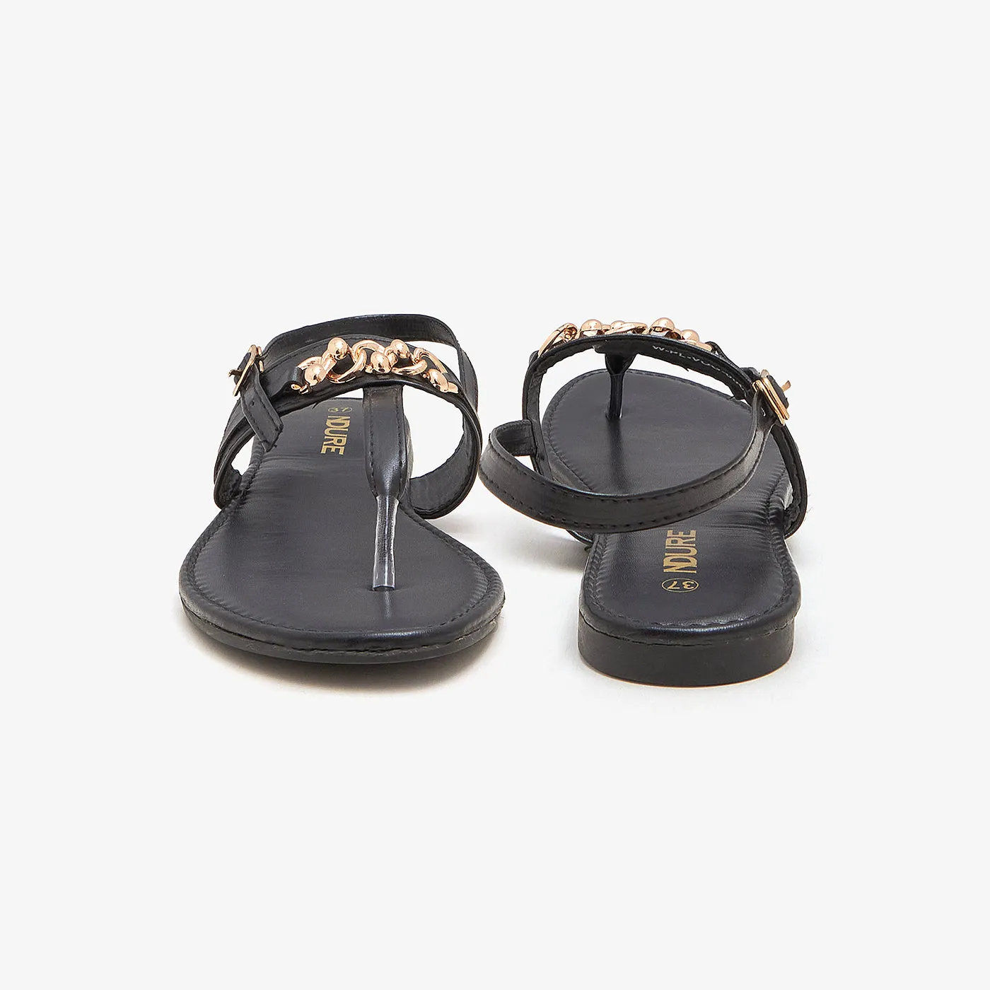 Women's Chain Sandals Winged Sandals