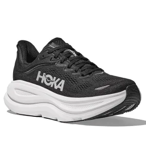 Womens Hoka Bondi 9 Extra Wide in Black/White Shoes 4