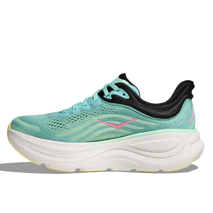 Womens Hoka Bondi 9 in Blue Spark/Mint Flourite Latest Shoes