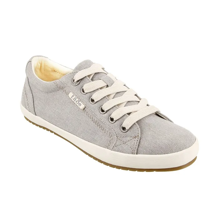 Womens Taos Star Grey Wash Canvas Best Casual Shoes For Rain