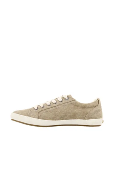 Womens Taos Star Khaki Wash Canvas Shacrelite Moc Casual Shoes