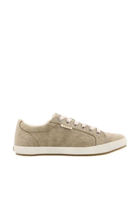 Atr Chill Casual Shoes Womens Taos Star Khaki Wash Canvas
