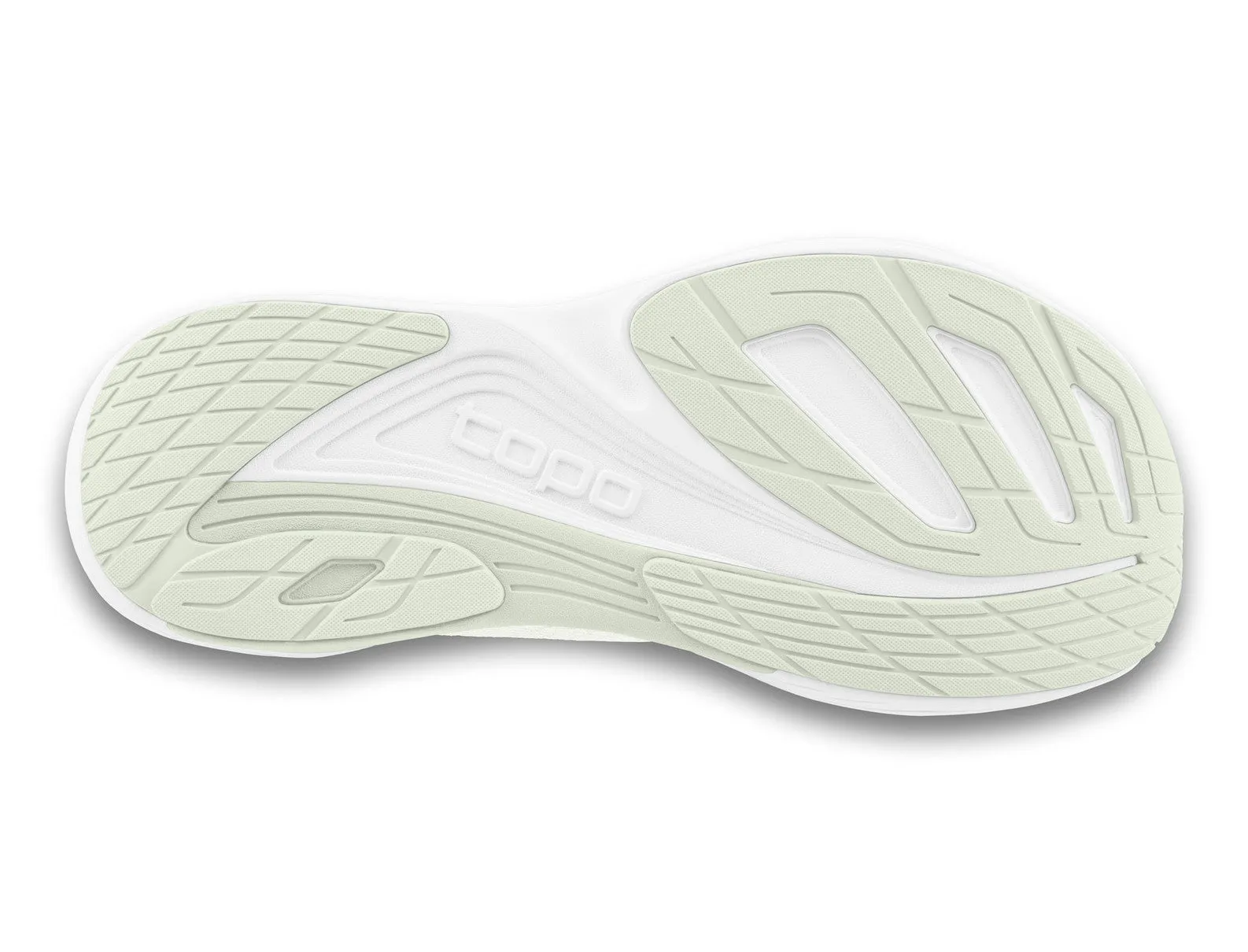 Tartan Slippers Women's Topo Athletic Ultrafly 5 Running Shoe in Grey White