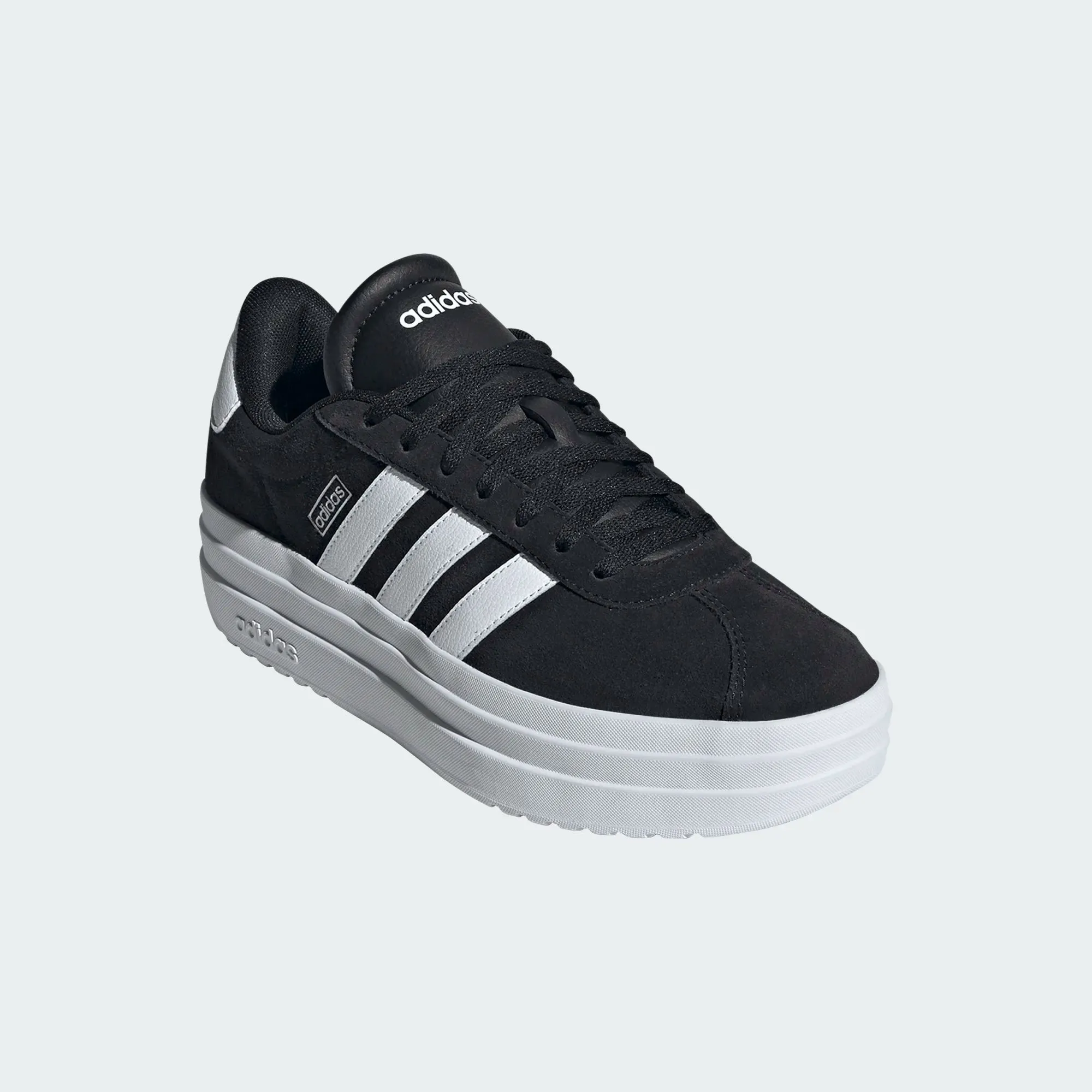 Women's VL Court Bold Adidas Skateboarding Shoes High Top