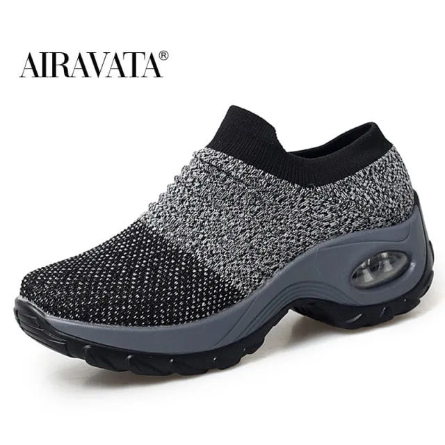 Ultra Glide Trail Running Shoe Review Women's walking shoes Fashion Casual Sport Shoes Sneakers Autumn Platform Flat Slip-on Comfortable Outdoor