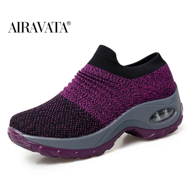 Soulstride Trail Running Shoes Women's walking shoes Fashion Casual Sport Shoes Sneakers Autumn Platform Flat Slip-on Comfortable Outdoor