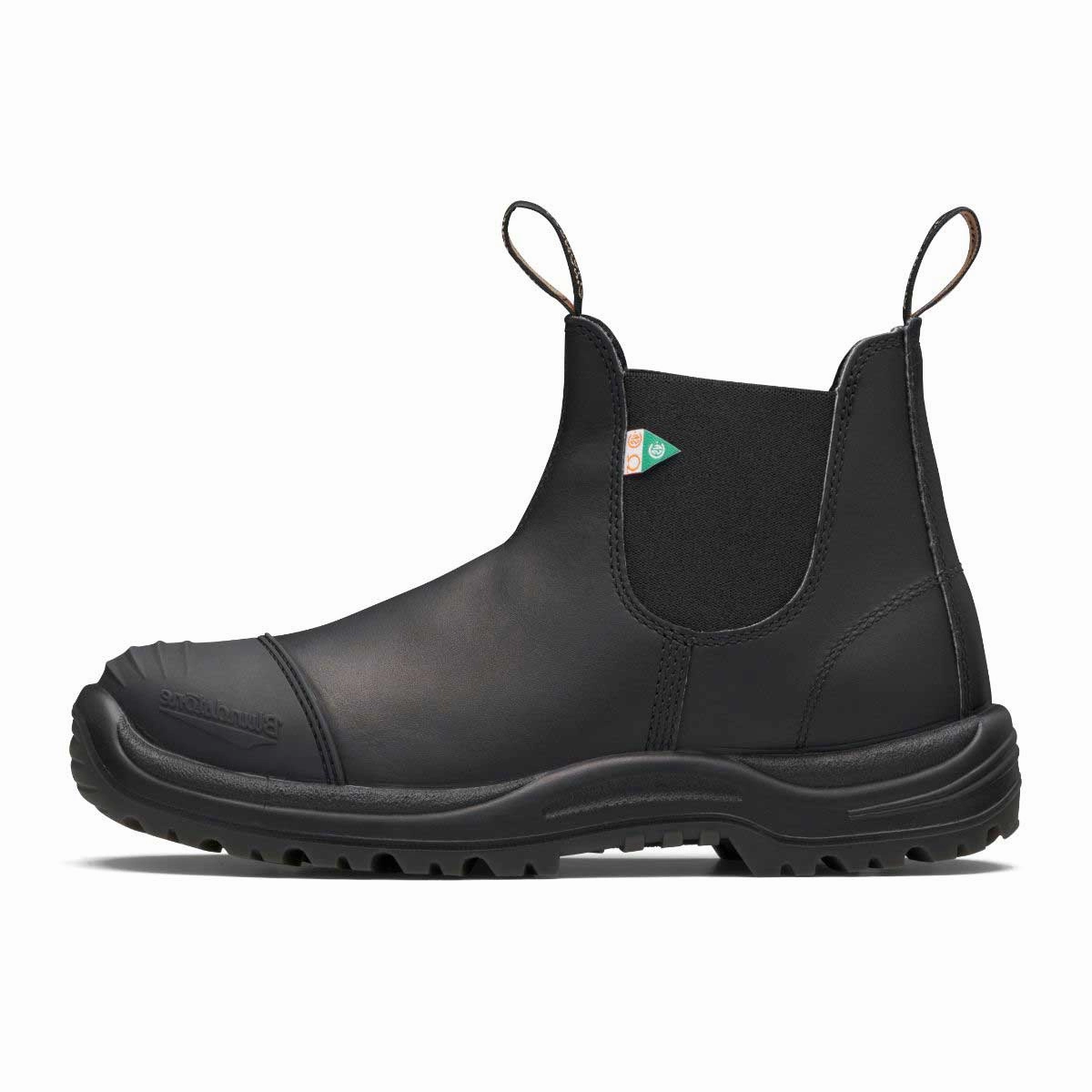 168 Blundstone CSA Black Toe Cap Work Boots For Plantar Fasciitis
