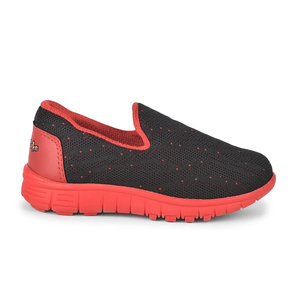 Most Popular Casual Shoes 2025 Lucy & Luke (Black) Sports Non Lacing Walking Shoes For Kids 2123-10 By Liberty