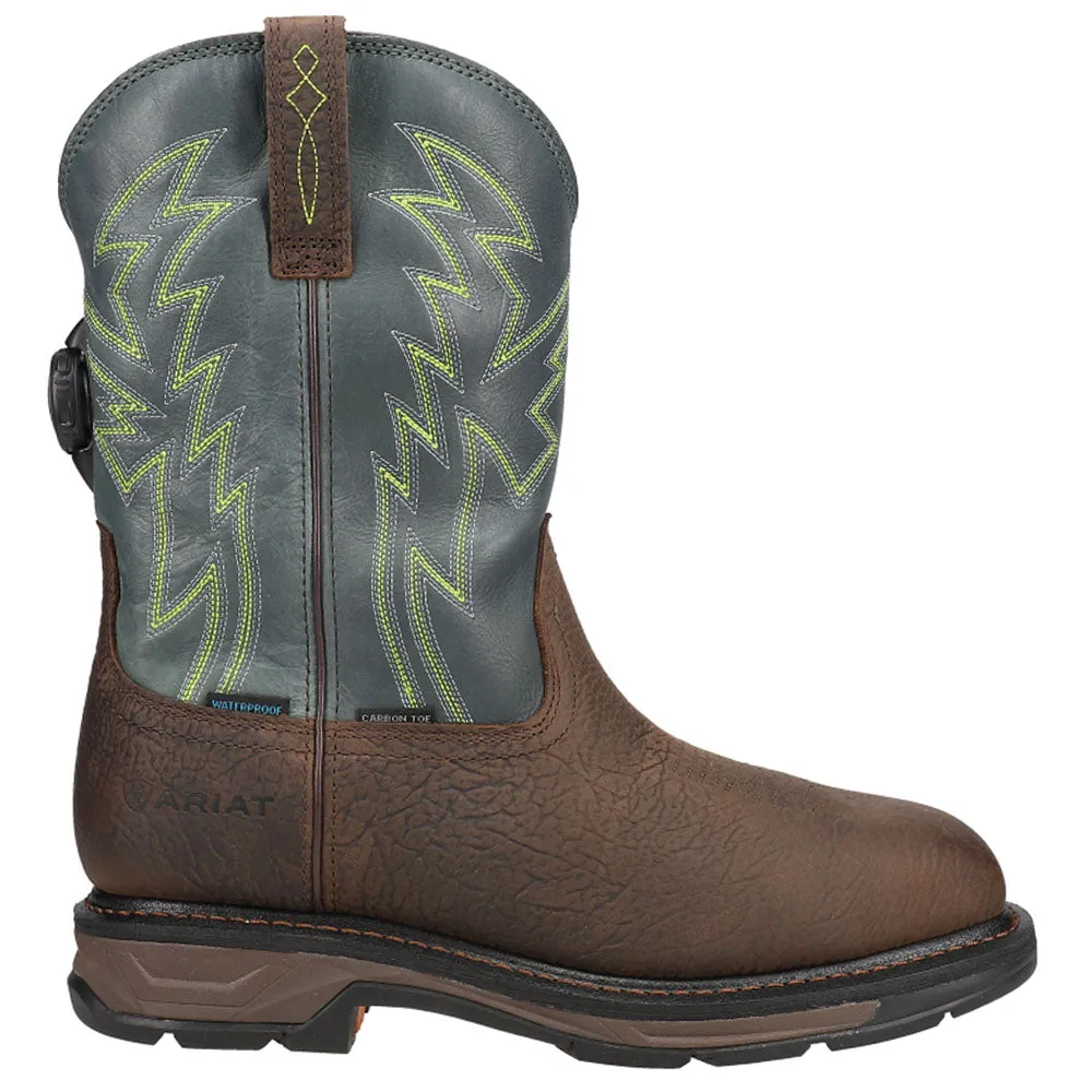 Workhog XT BOA 11 Inch Waterproof Composite Toe Work Boots Best Running Shoes For Trail