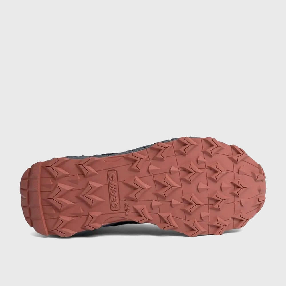 Hi-Tec Mens Glacier Mid Outdoor Shoes Brown Black Casual Shoes