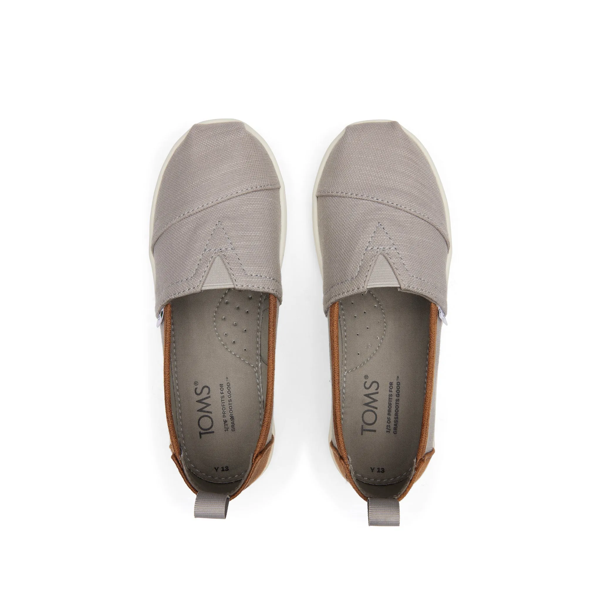 Smart Casual Oxford Shoes Youth Alpargata Grey Recycled Cotton Kids Shoe