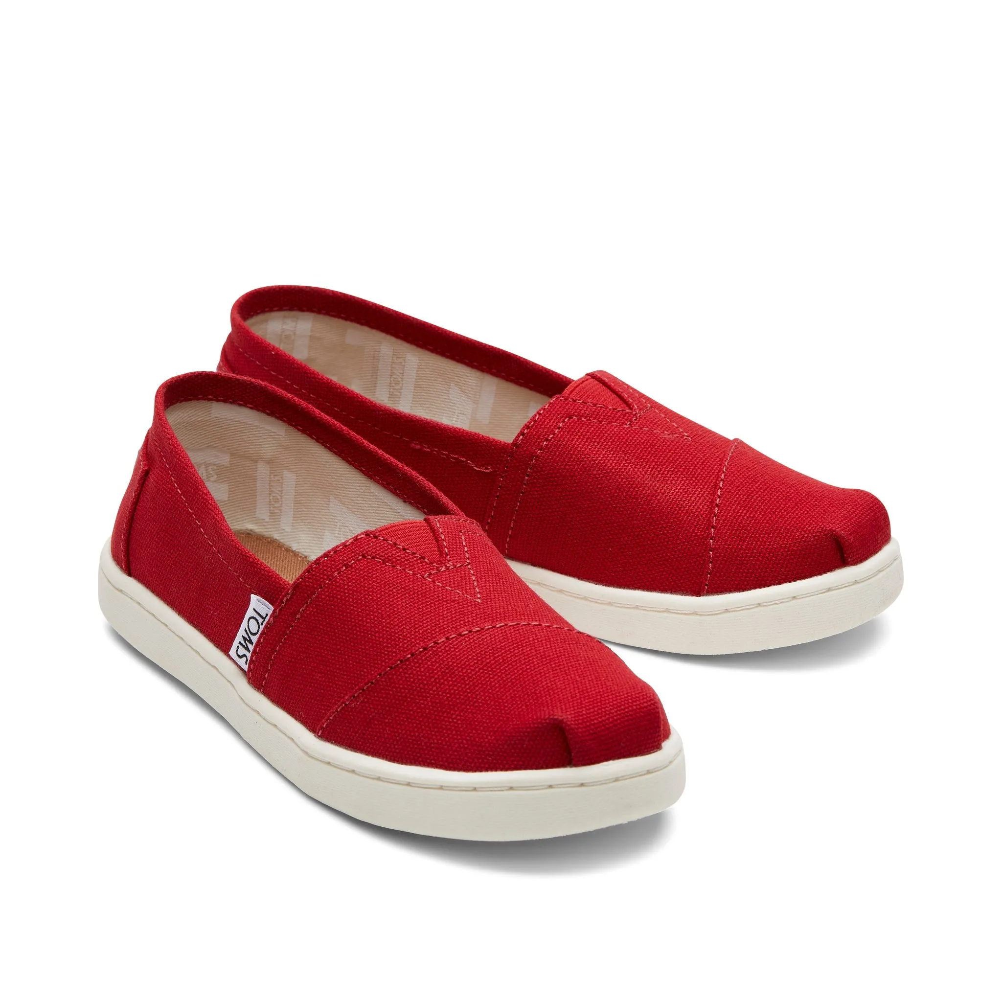 Youth Alpargata Red Canvas Kids Shoe Casual Cleat Shoes